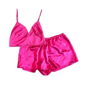 Satin Pink Sleepwear Set
